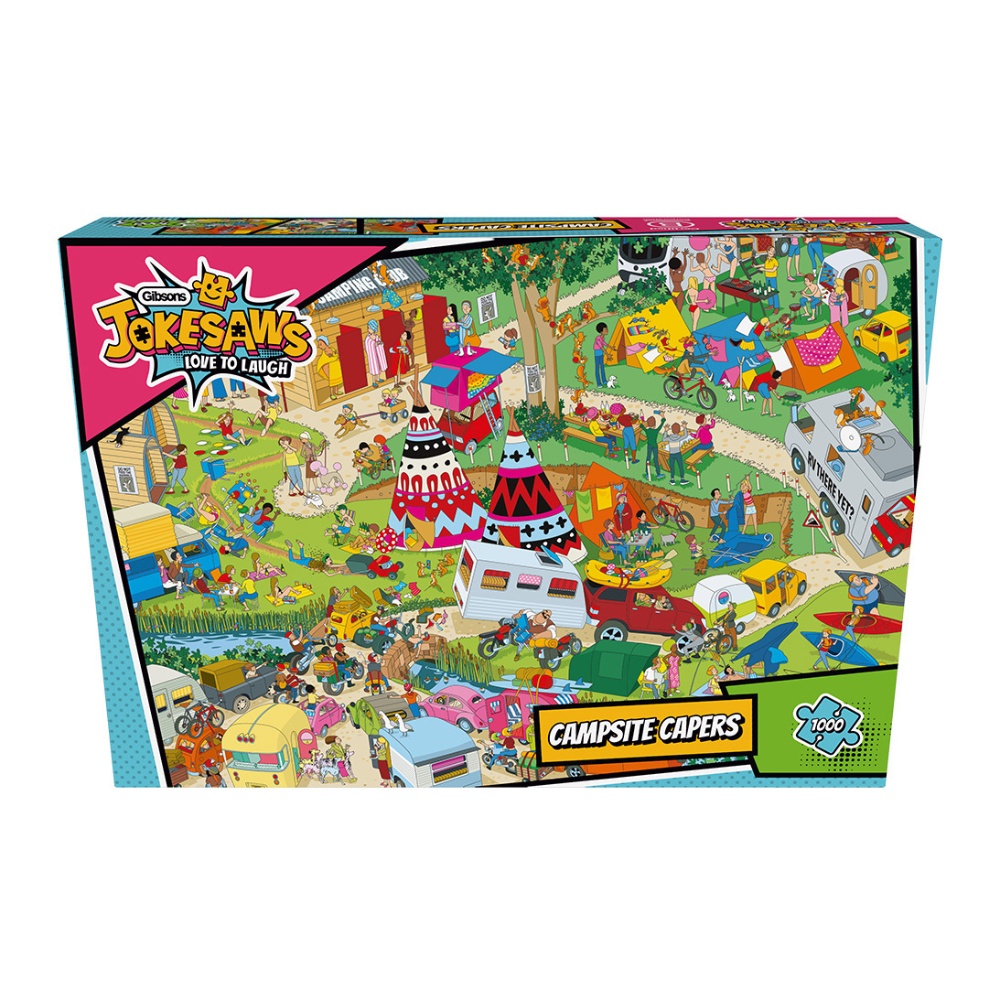Gibsons - Jokesaws: Campsite Capers - 1000 Piece Jigsaw Puzzle - Image 4