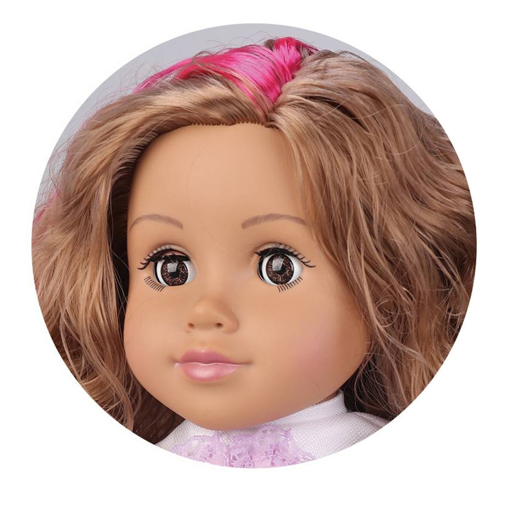 Fashion Doll - Brown Hair, Skirt & Ballerina Flats - 46cm-** - Image 3