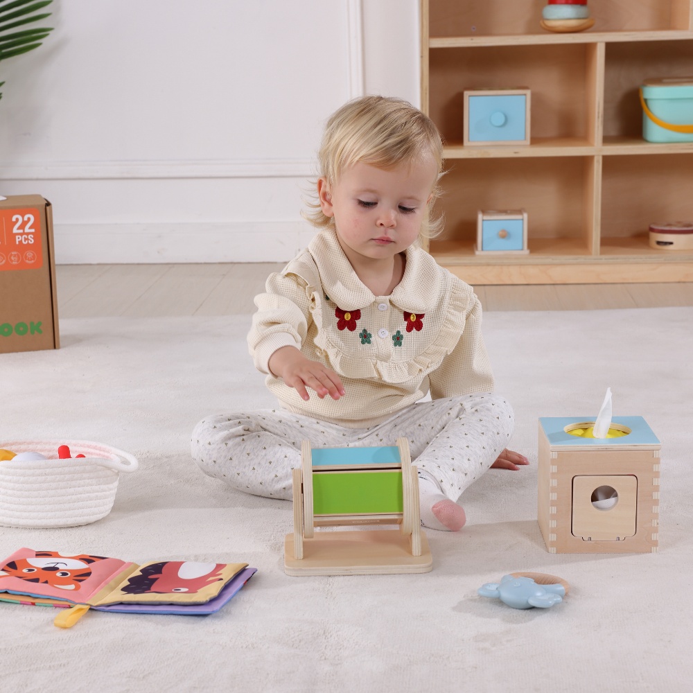 TookyToy - Montessori Activity Box Baby Playset - 5-6 Months - Image 2