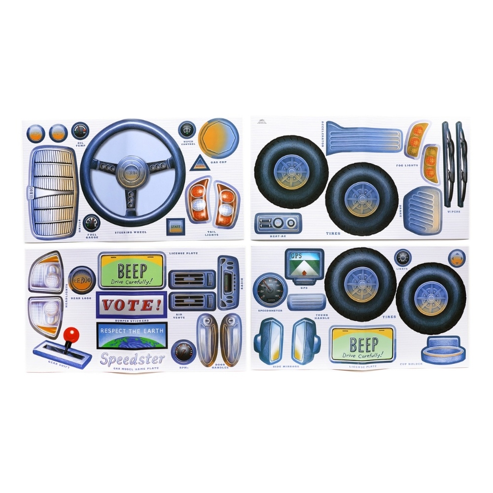 eeBoo - Car Pretend Play Stickers -** - Image 2