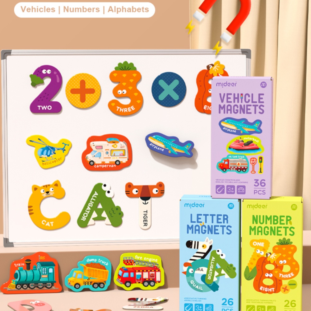 Mideer - Number Magnets - Fruit & Vegetable Number Mangets - 26pcs - Image 6