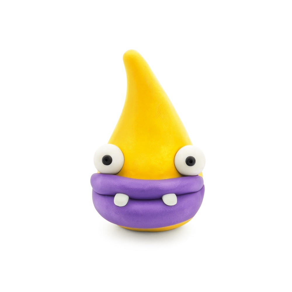 Hey Clay - Modelling Air-Dry Clay with Fun Interactive App - Worm, Ginger, Yollo, Series Beasts, 6 cans - Image 4