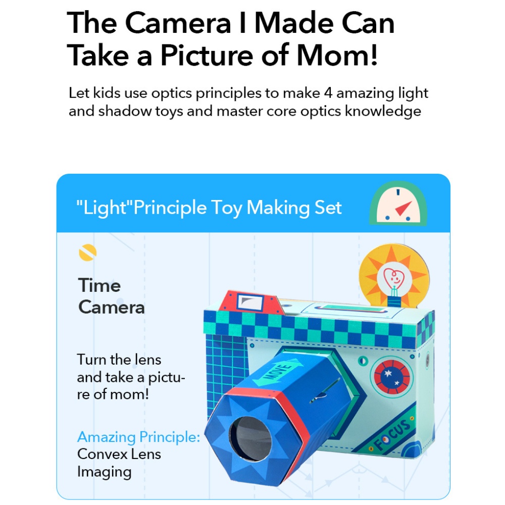 Mideer - DIY Kids Science Kit - Optics: Build Your Own Light and Vision Models - Image 4