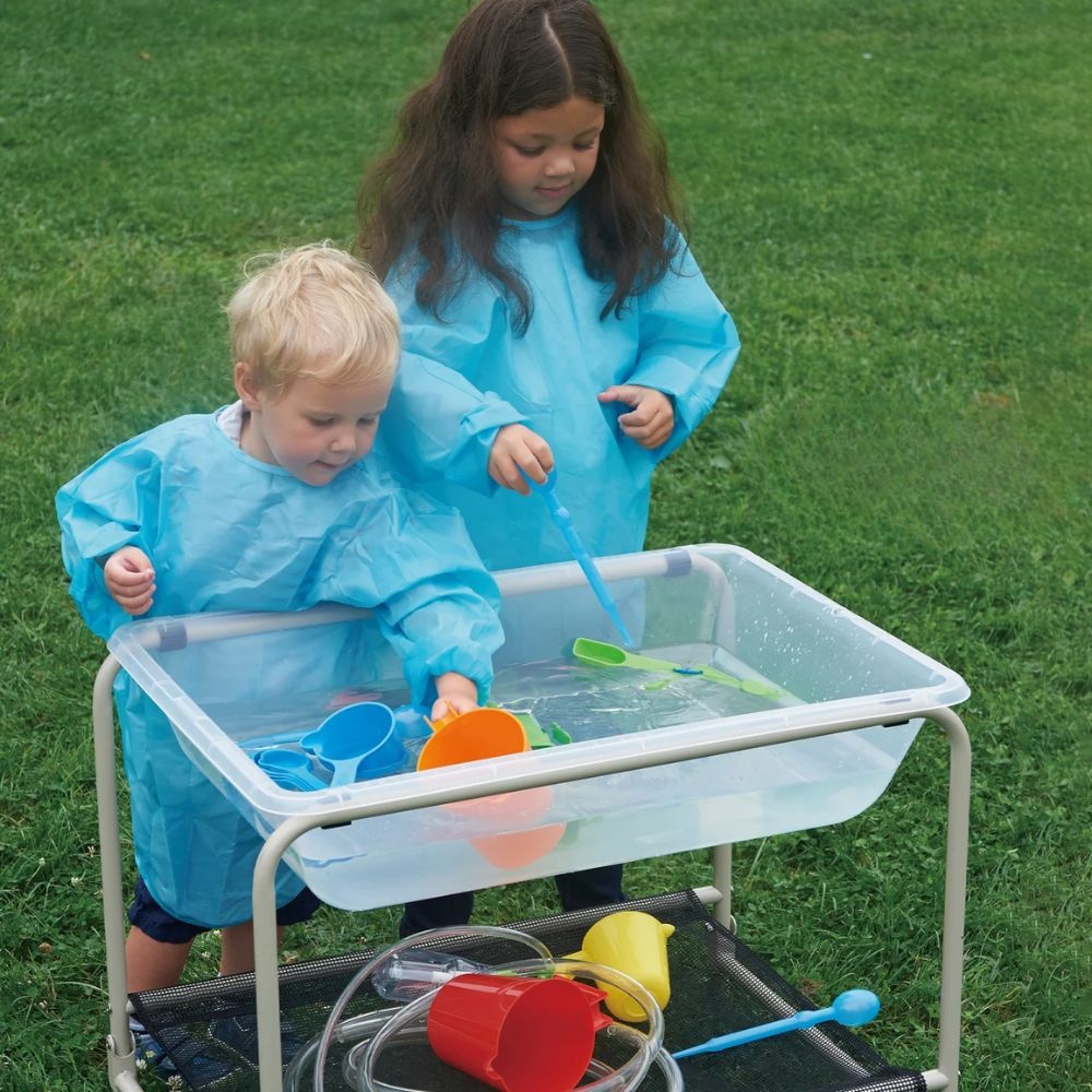 EDX Education - Sensory Tray With Stand - Sand & Water Messy Tray - Translucent - Image 3