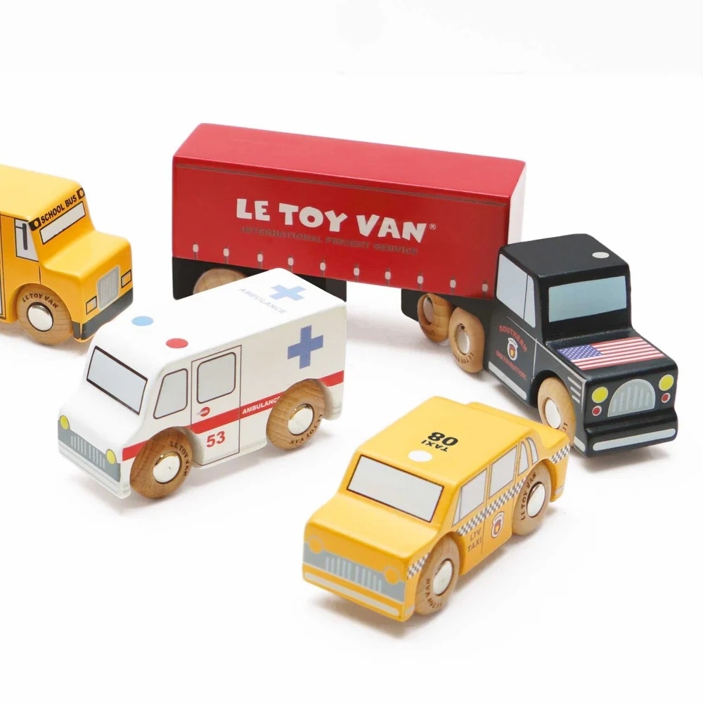 Le Toy Van - American Toy Car Set - 7pcs - Image 5