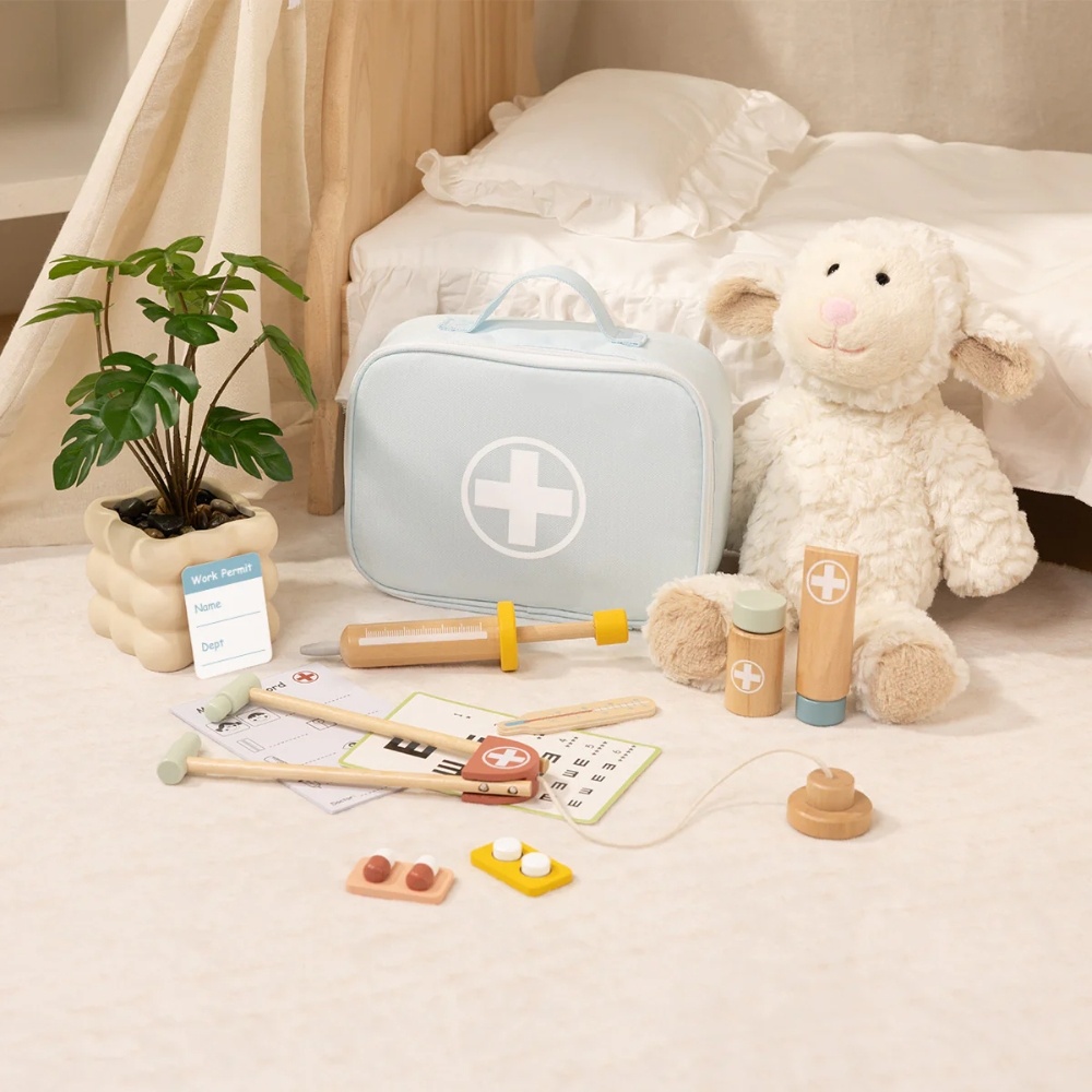 TookyToy - Pretend Play Little Doctor Blue Play Set - Image 2