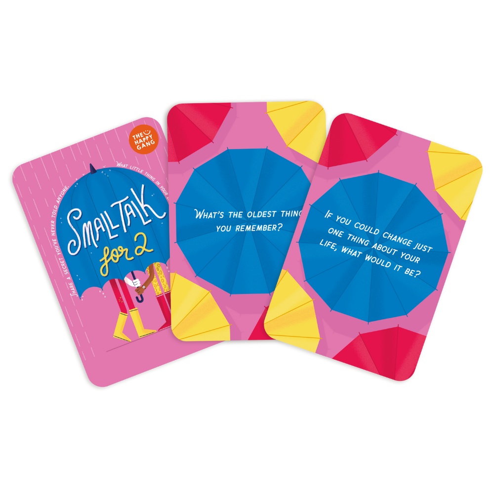 The Happy Gang - Small Talk for 2 Family Card Game for Couples & Friends - Image 2