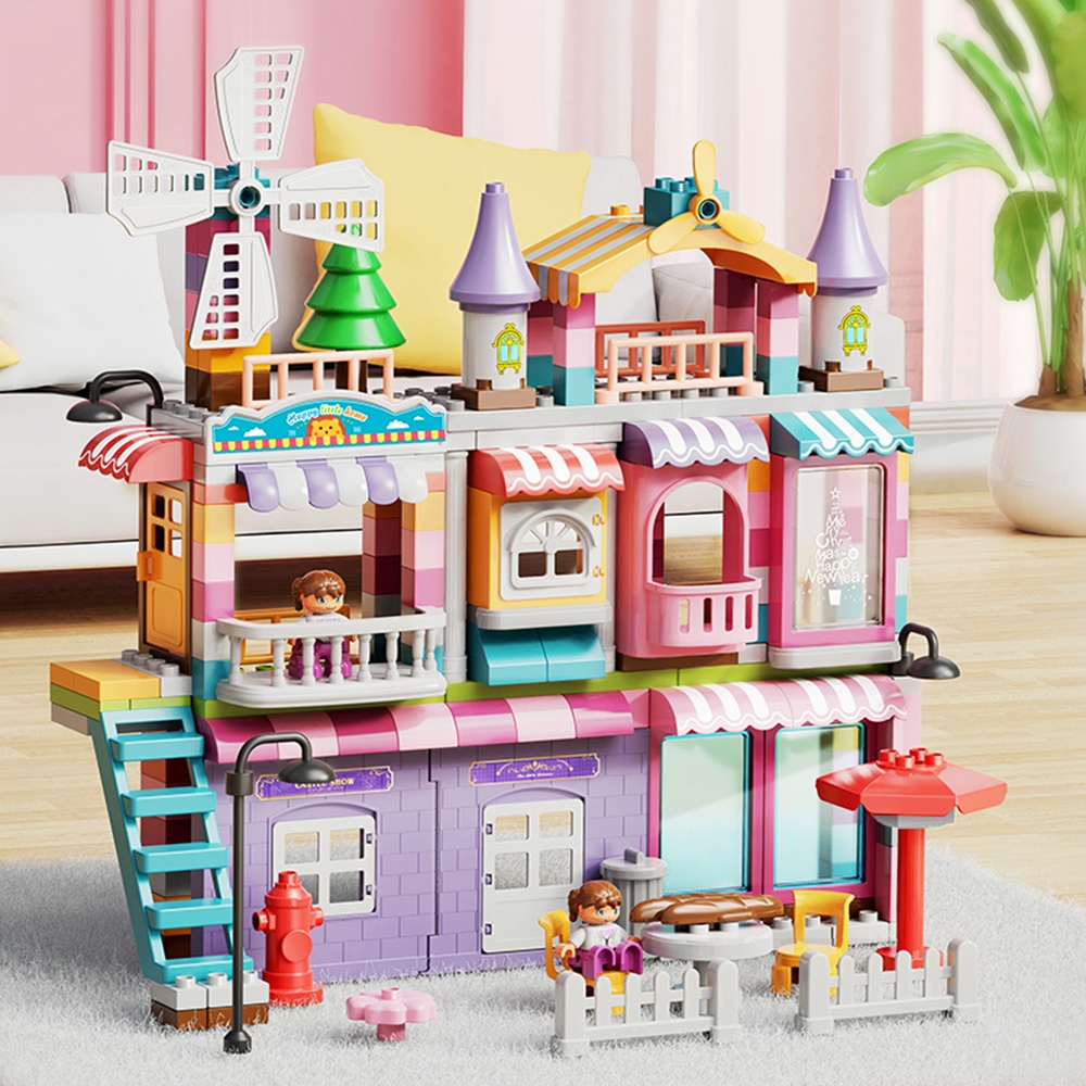 Feelo - Building Block Set - Girls Villa - 216 Pieces-** - Image 2