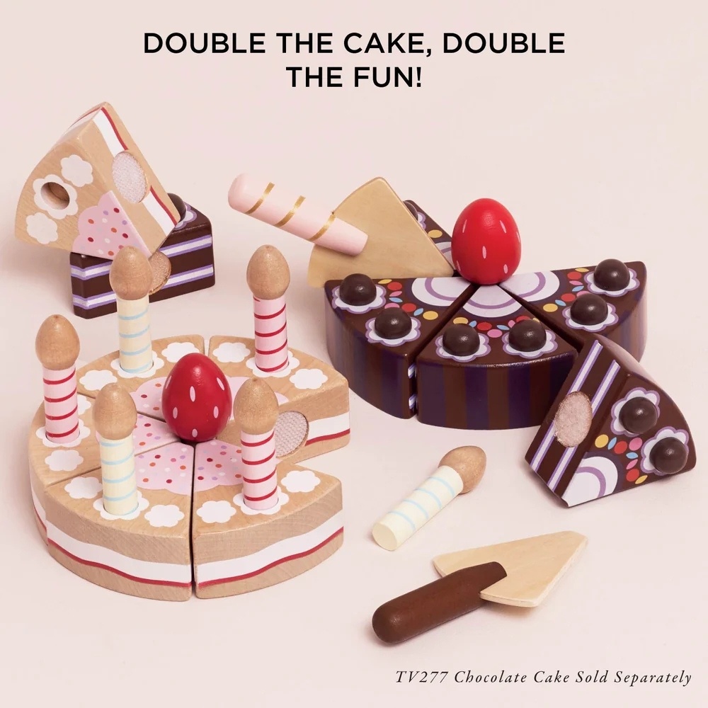 Le Toy Van - Sliceable Birthday Cake & Candles - 14pcs - Image 6