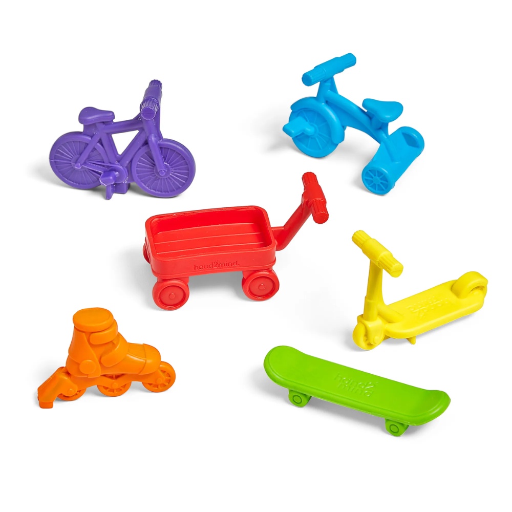 Hand2Mind - Neighborhood Wheels Counters - Transport Sorting & Counting Set 72pcs - Image 6