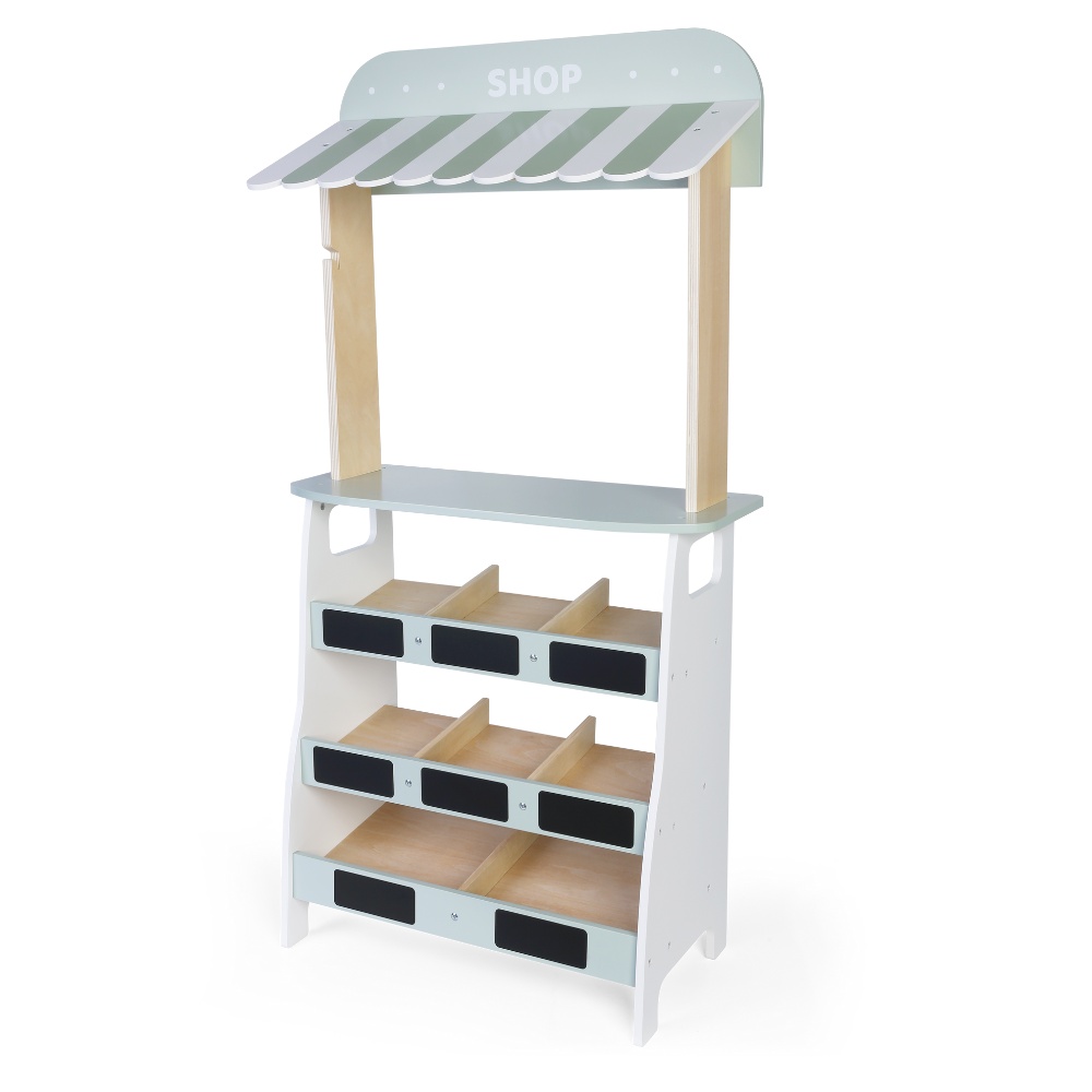 Greenbean - Pretend & Play - Wooden Farmer Market Stall - 20pcs - Image 3