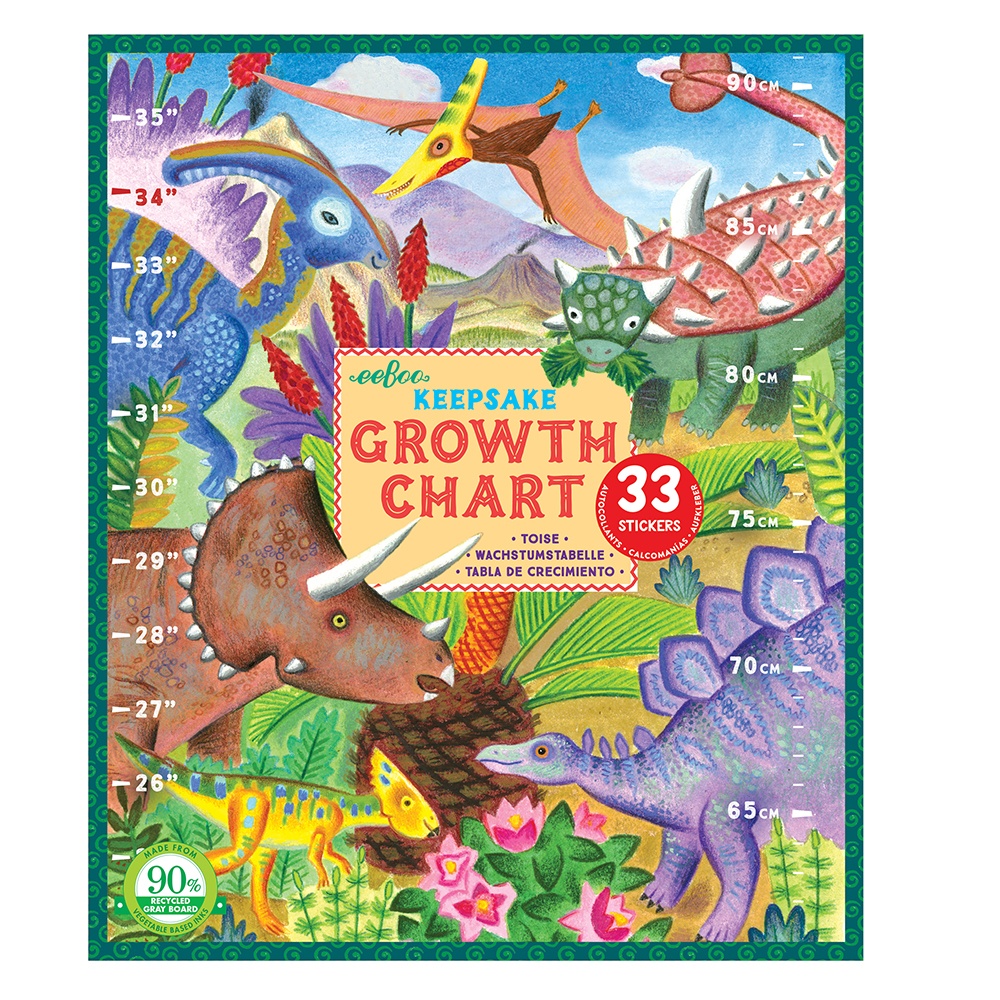 eeBoo - Grow Like a Dinosaur Growth Chart - Image 3