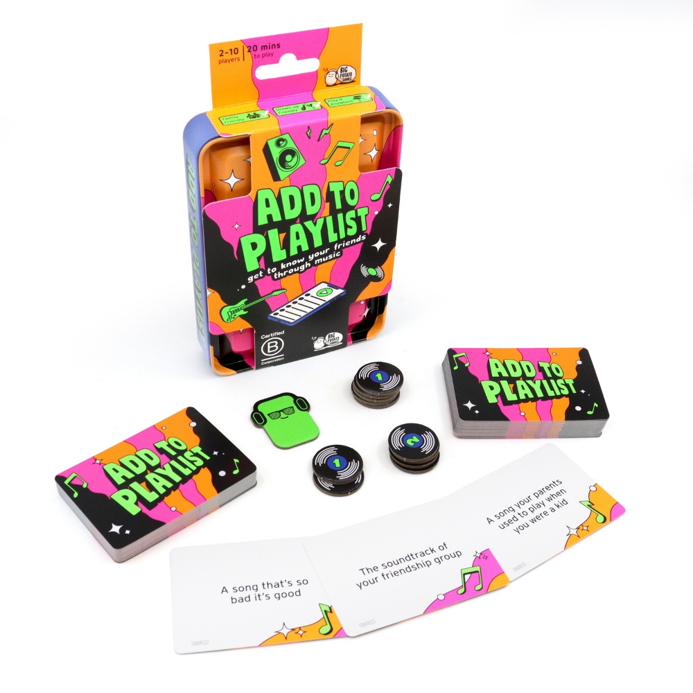 Big Potato Games - Add to Playlist - Travel Size - The Family Party Game - 2-10 Players