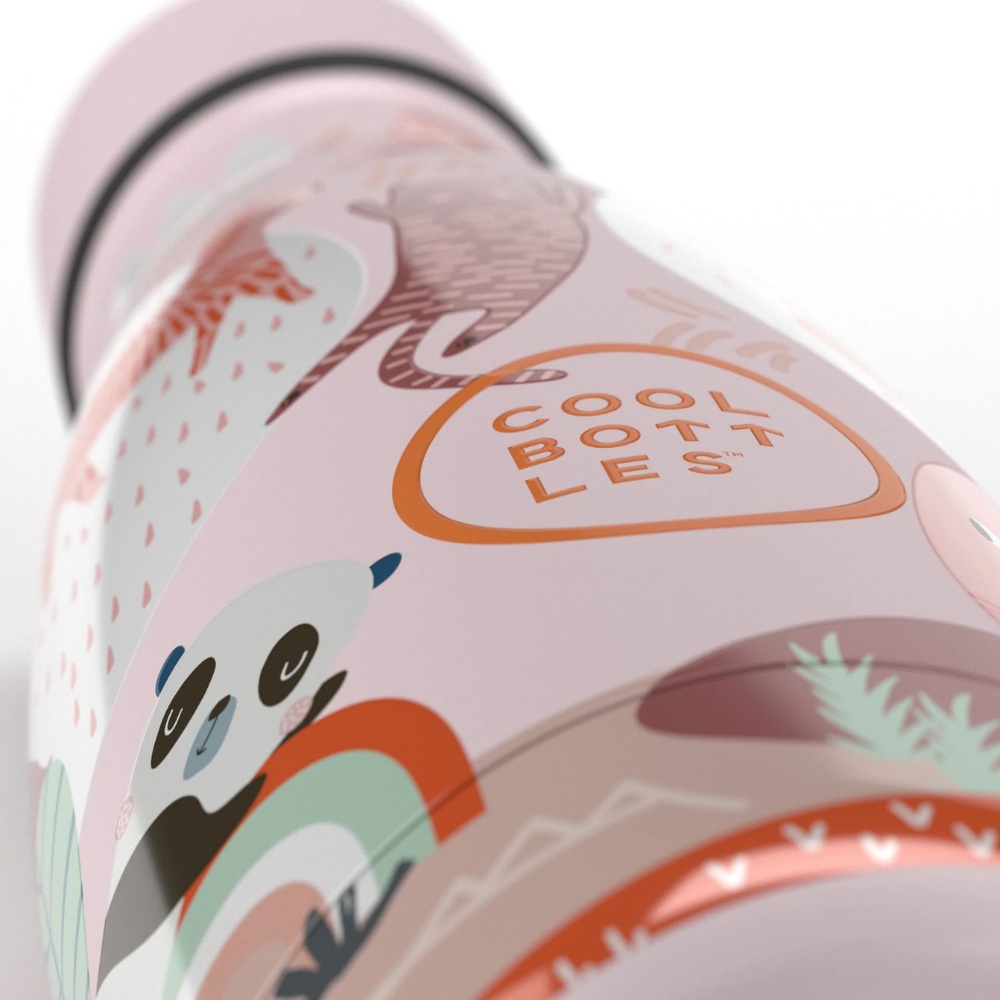 Cool Bottles - Kids Triple-Insulated Water Bottle - Panda Gang 260ml - Image 4