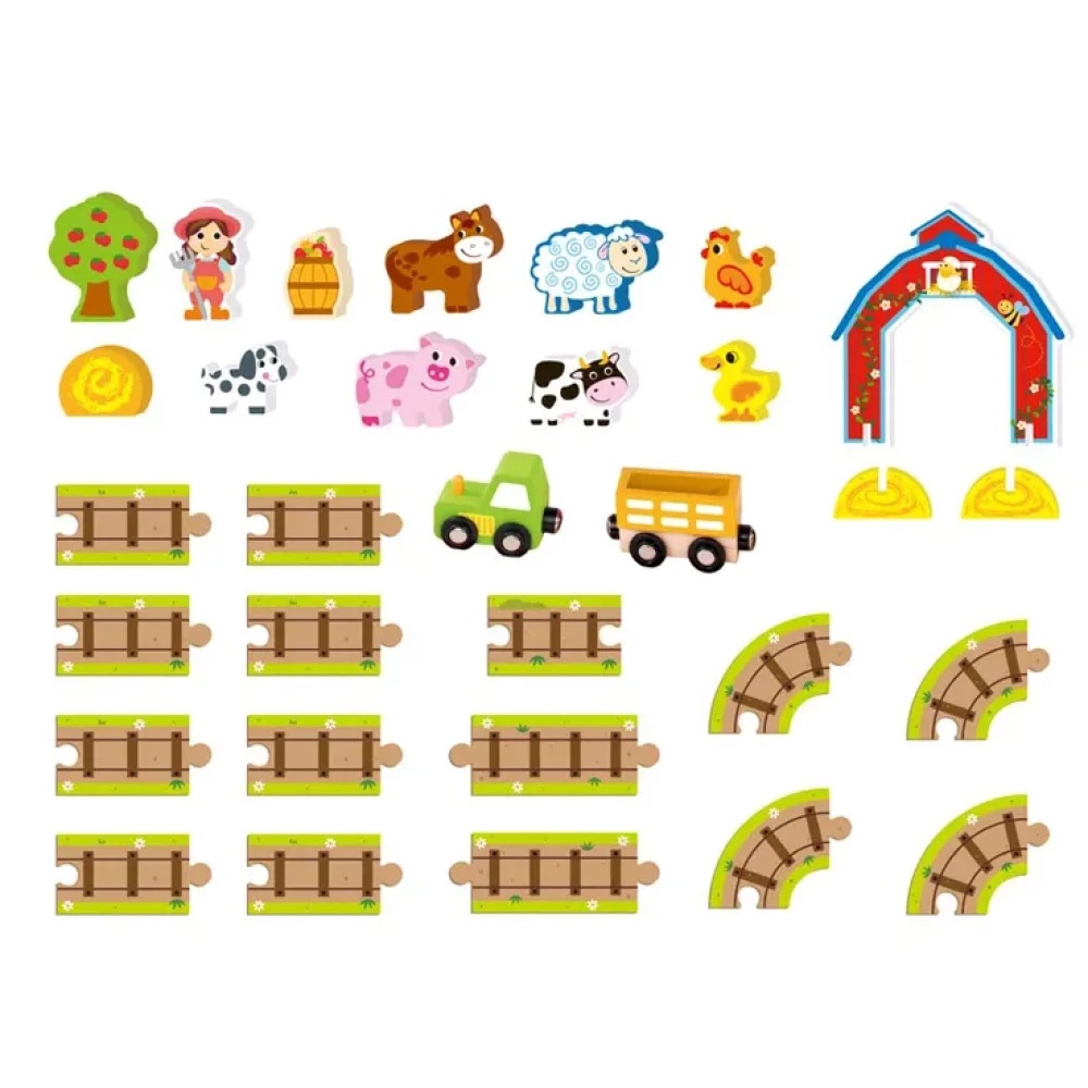 TookyToy - Pretend Play Story Box: Farmyard Friends Toy Set - Image 2