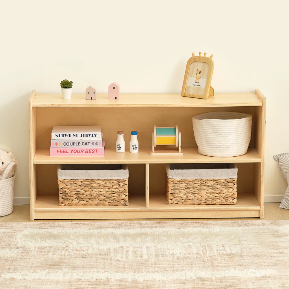 TookyToy - Wooden Shelf and Toy Storage for Kids Room: Plywood 60x114cm - Image 2