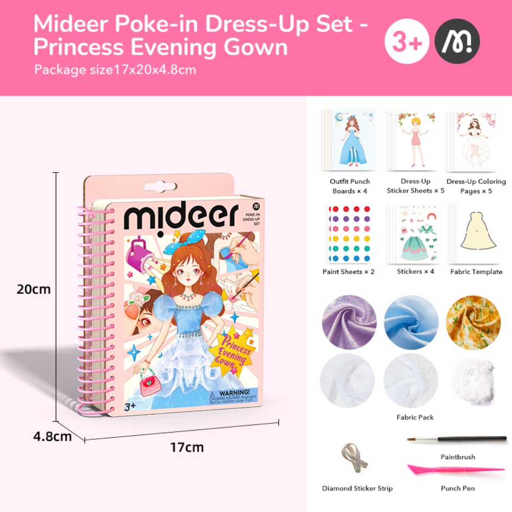 Mideer - Dress Making Arts & Crafts Book Set: Princess Evening Gown - Image 2