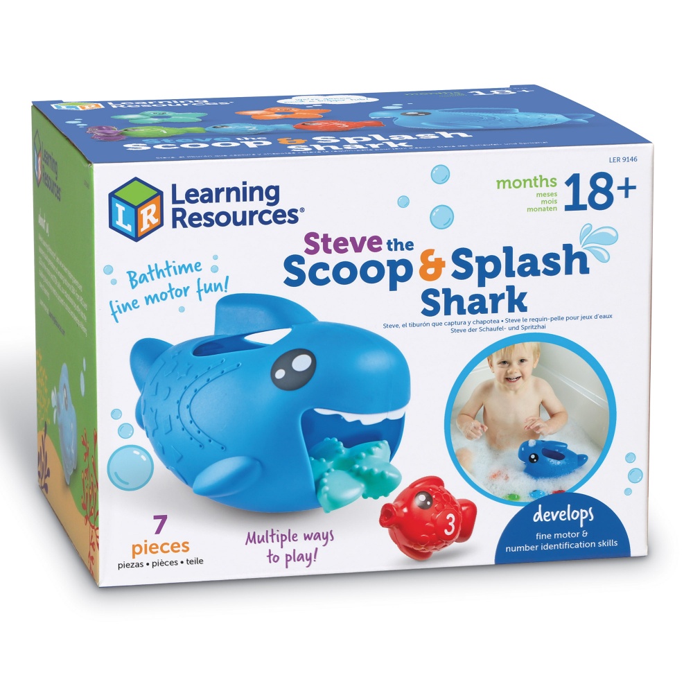 Learning Resources - Steve Scoop & Splash Shark™ Bath Toy Learning Set - Image 7