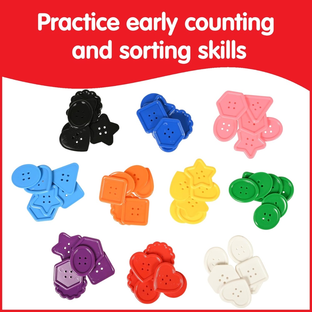 EDX Education - Buttons Assorted - Small - 500G Jar - Image 5