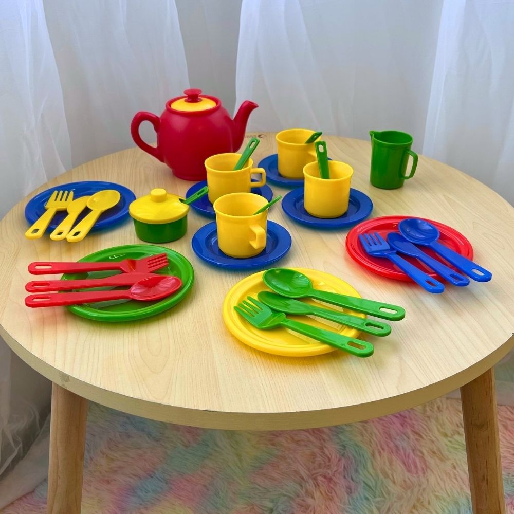 Greenbean - Pretend & Play Tea & Dinner Set - 34pcs - Image 4