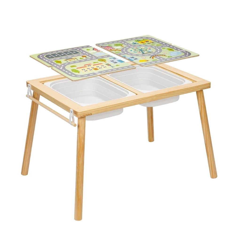 TookyToy - Multi-Activty Kids Table with Sensory Bins, Tabletop & Roll Holder - Image 5