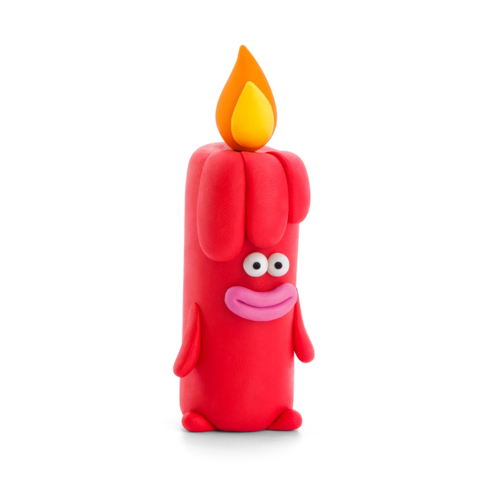 Hey Clay - Modelling Air-Dry Clay with Fun Interactive App - Candle, Christmas Series, 5 cans - Image 2