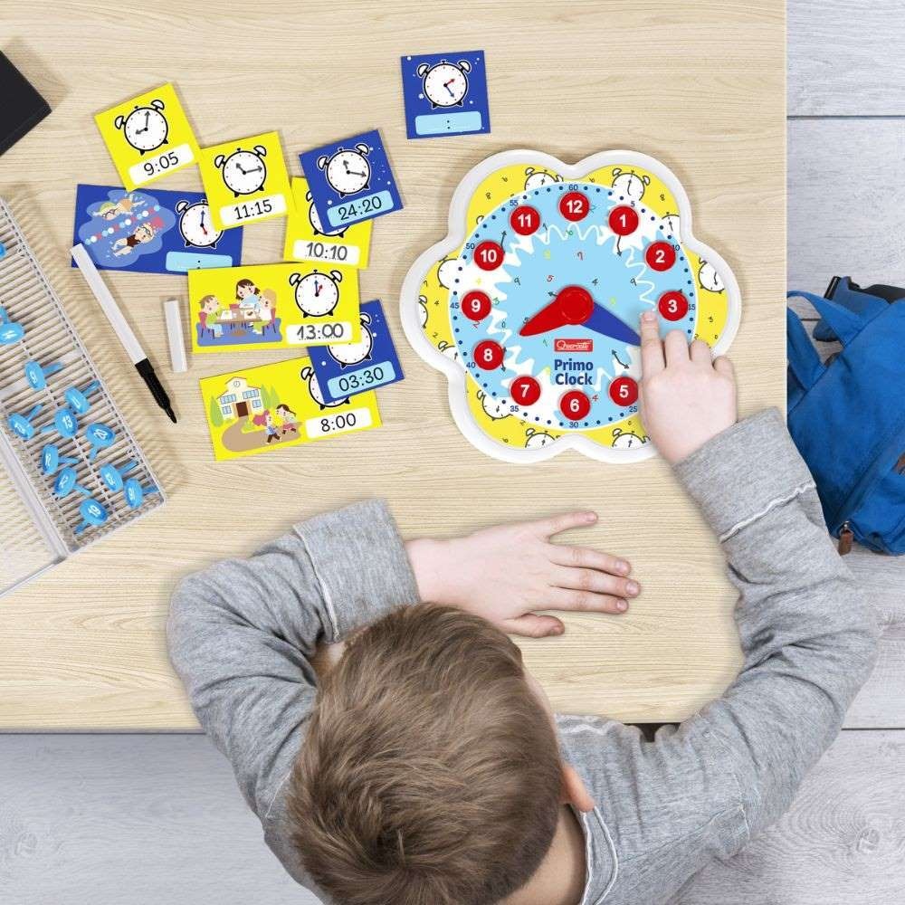 Quercetti - Play Montessori Wooden Clock - Time Learning Toy for Kids - Image 4