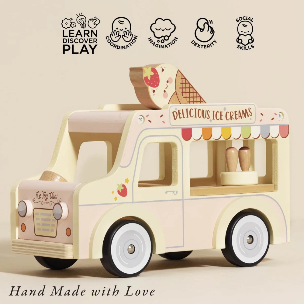 Le Toy Van - Wooden Ice Cream Van - Image 3
