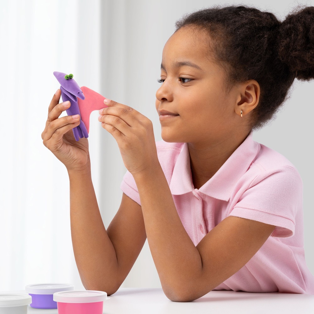 Hey Clay - Modelling Air-Dry Clay with Fun Interactive App - Dinos, 15 cans - Image 3