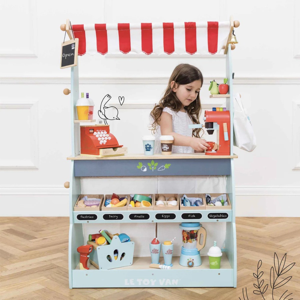 Le Toy Van - Wooden Shop & Cafe Market Stand - Image 3