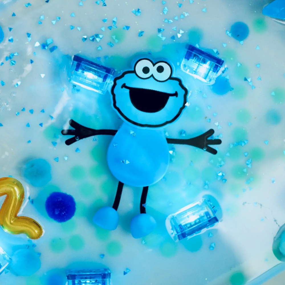 Glo Pals - Water Activated Light-Up Sensory Toys - Cookie Monster Sesame Street - Image 2