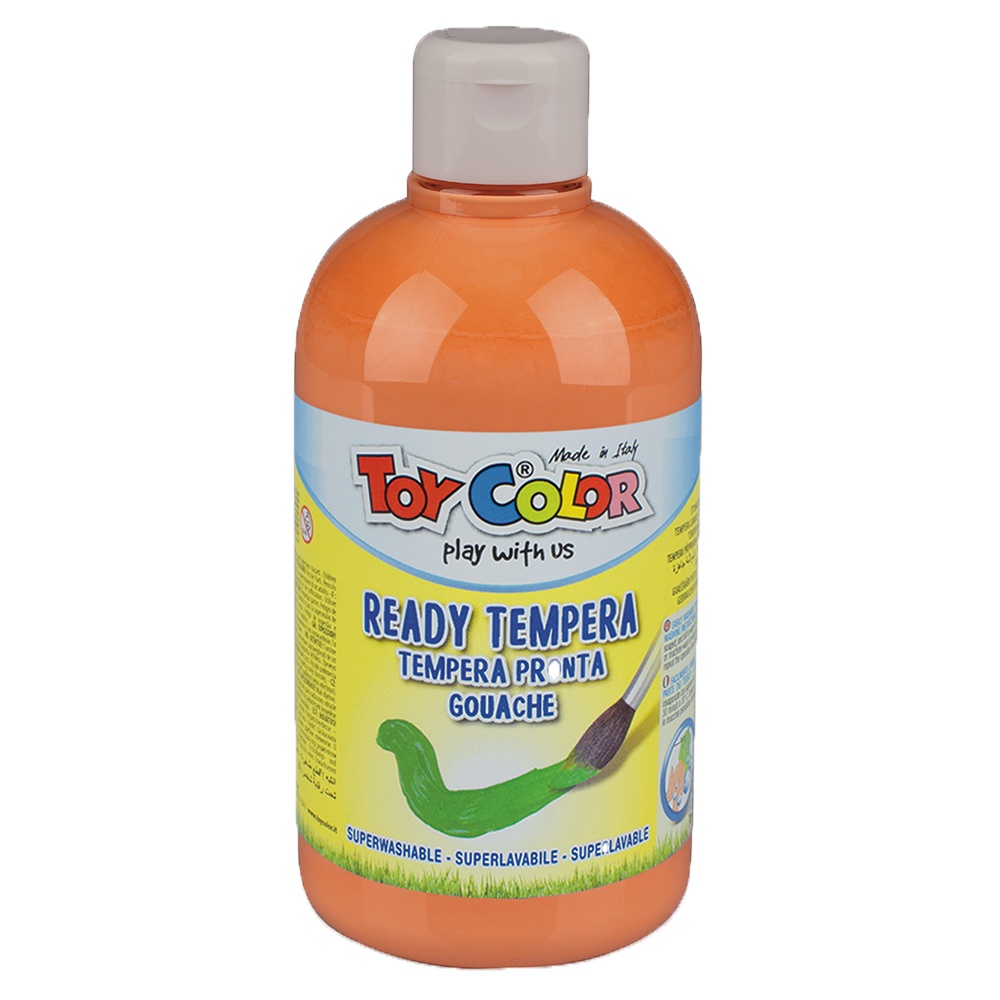 Toy Color - Superwashable Ready-Mix Tempera Paint for Kids - Pastel Shades - Bulk Pack 6 x 500ml - Image 4