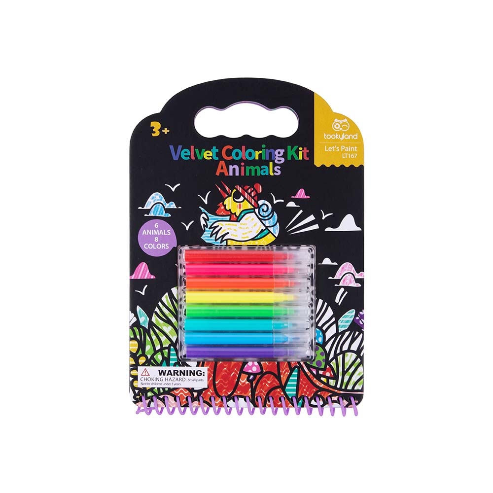 TookyToy - Velvet Coloring Kit - Animals-** - Image 6