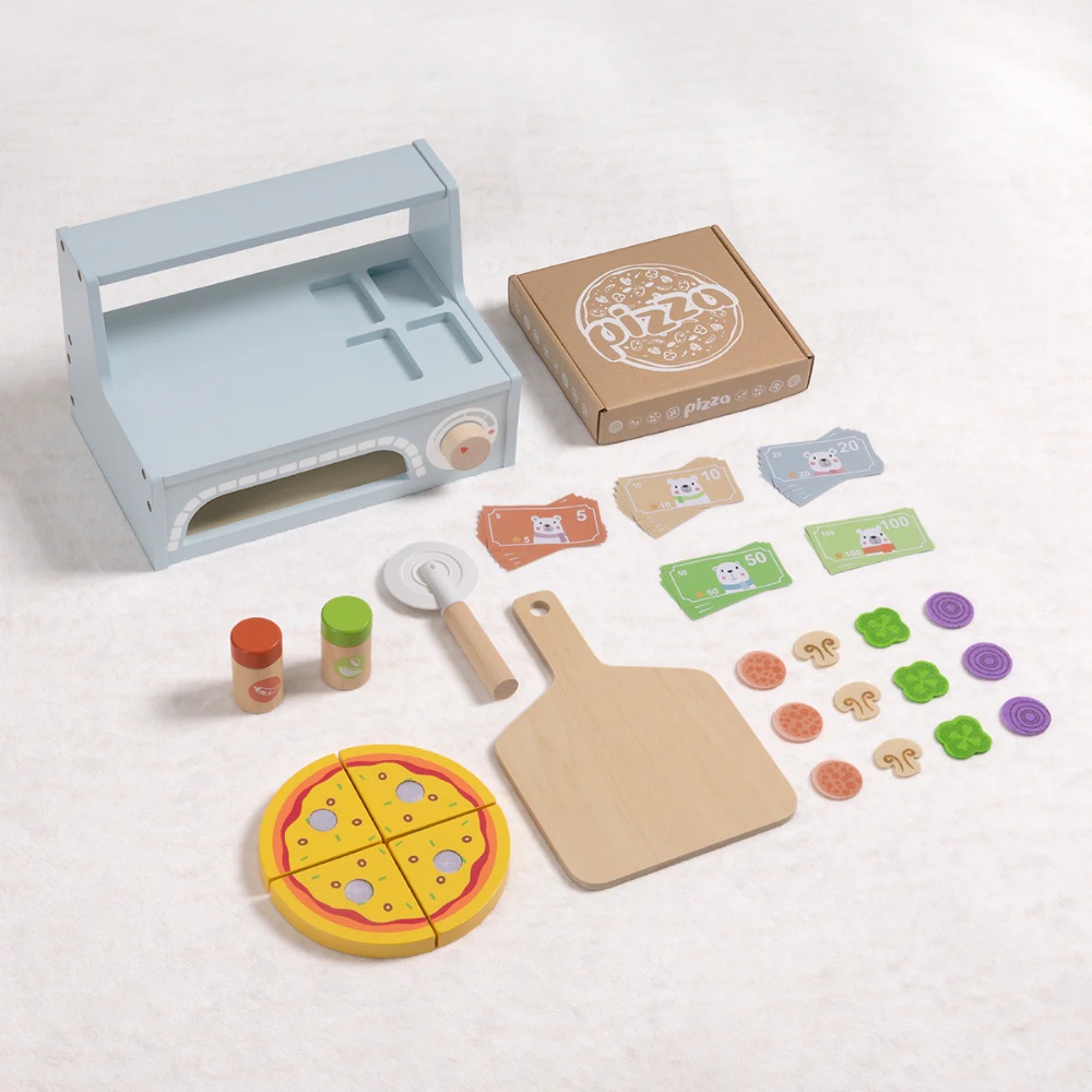 TookyToy - Pretend Play Pizza Oven Toy Set - Image 5