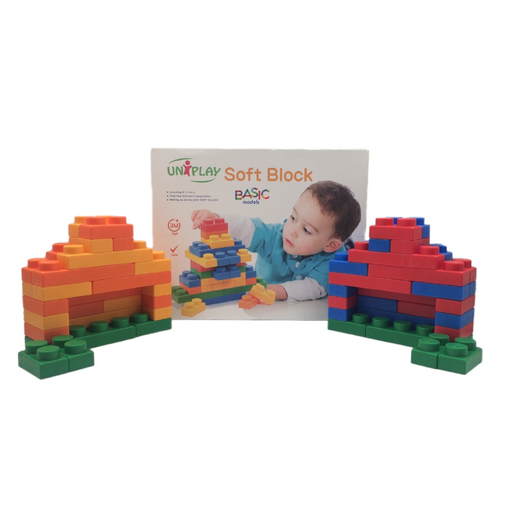 Greenbean - Jumbo Soft Blocks - Basic - 60pcs - Box -** - Image 3