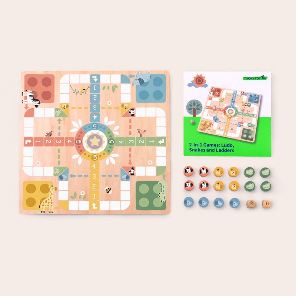 TookyToy - 2-in-1 Games - Ludo and Snakes & Ladders - Image 6