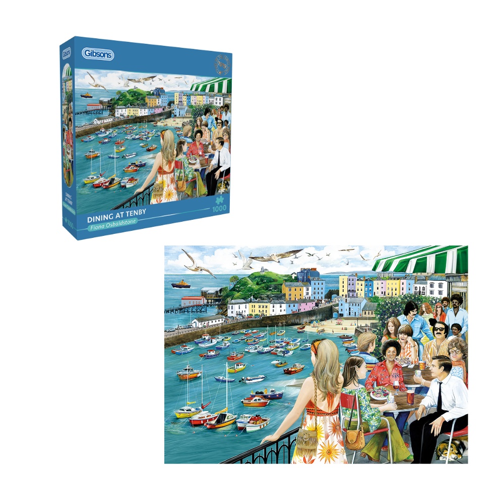 Gibsons - Dining at Tenby - 1000 Piece Jigsaw Puzzle - Image 5
