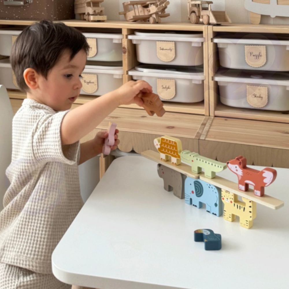 TookyToy - Wooden Stacking Animals Activity Toy - Image 2