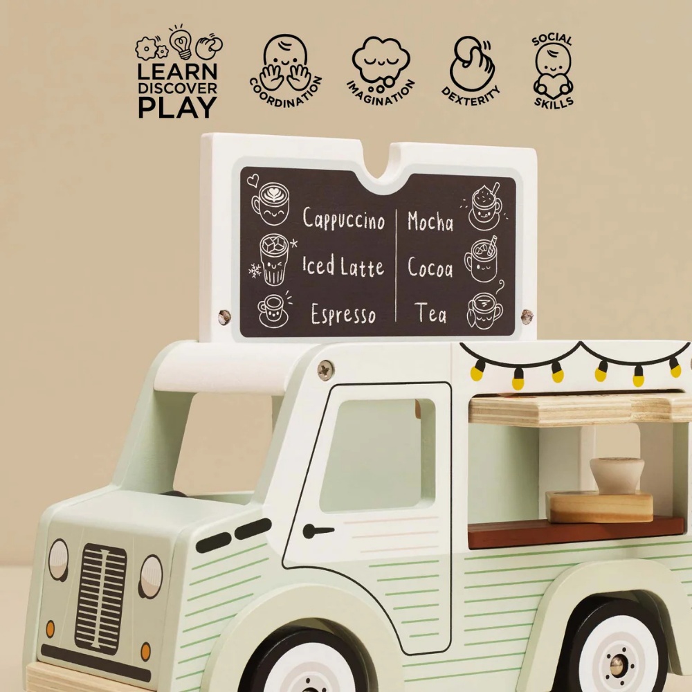 Le Toy Van - Wooden Mobile Café Van - Image 3