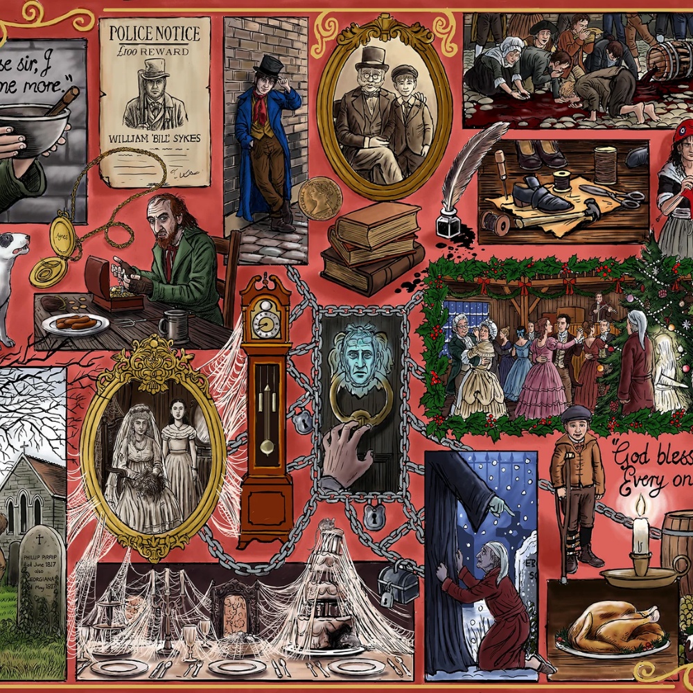 Gibsons - Book Club: Charles Dickens - 1000 Piece Jigsaw Puzzle - Image 4