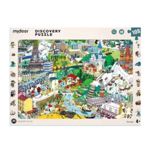 Mideer - Big World Small World Paris-Themed Discovery Puzzle: 108 Pieces