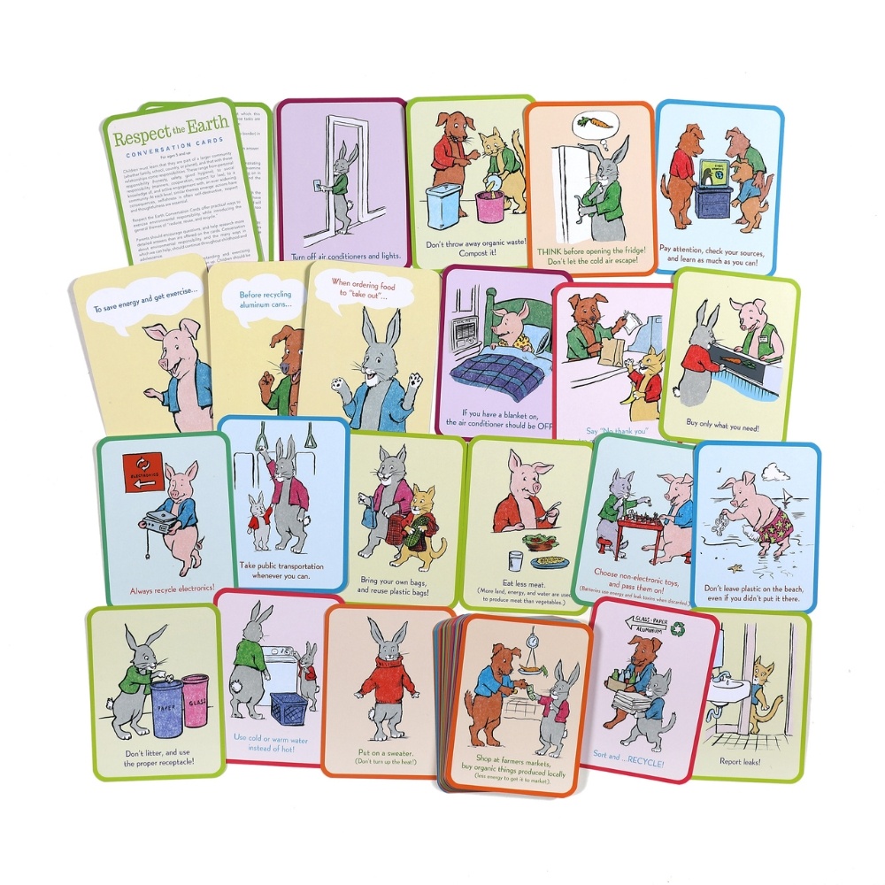 eeBoo - Respect The Earth Flash Cards - Environmental Education Learning Cards -** - Image 4