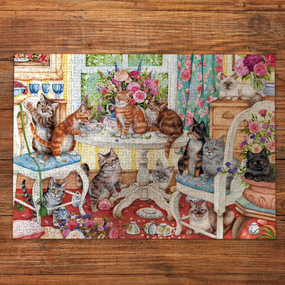 Gibsons - Tails from the Tea Party - 500 Piece Jigsaw Puzzle - Image 3