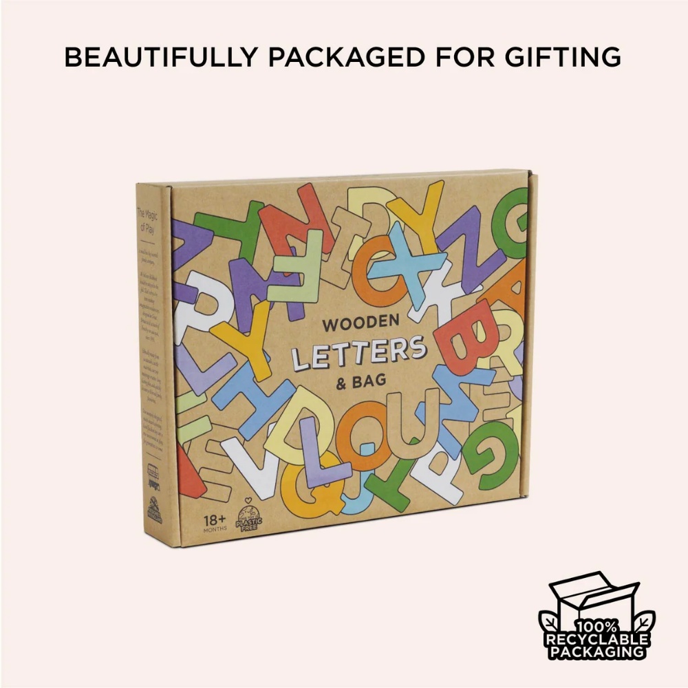 Le Toy Van - Wooden Alphabet Set & Bag - 60 Letters - Image 6