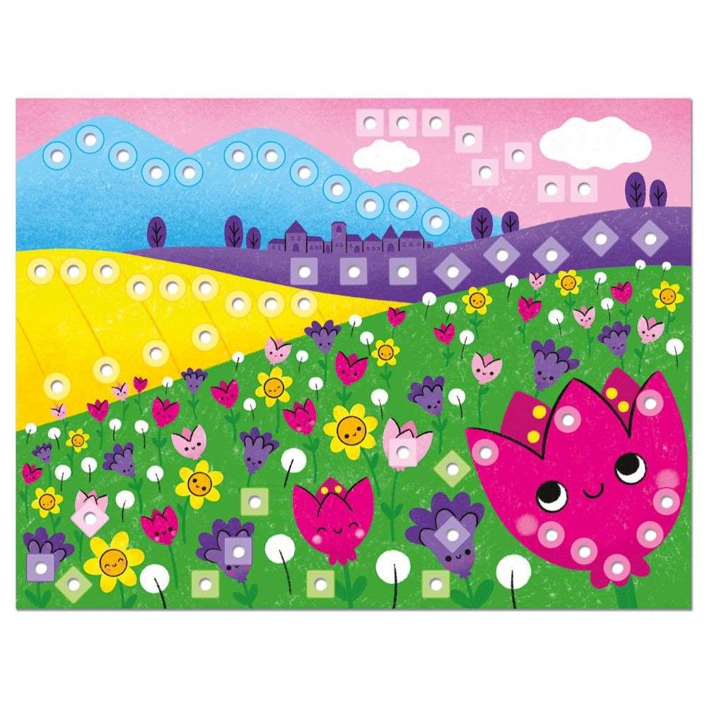 Quercetti - FantaColor Nature Peg Board Set - Mosaic Art Activity with Pattern Cards - Image 5