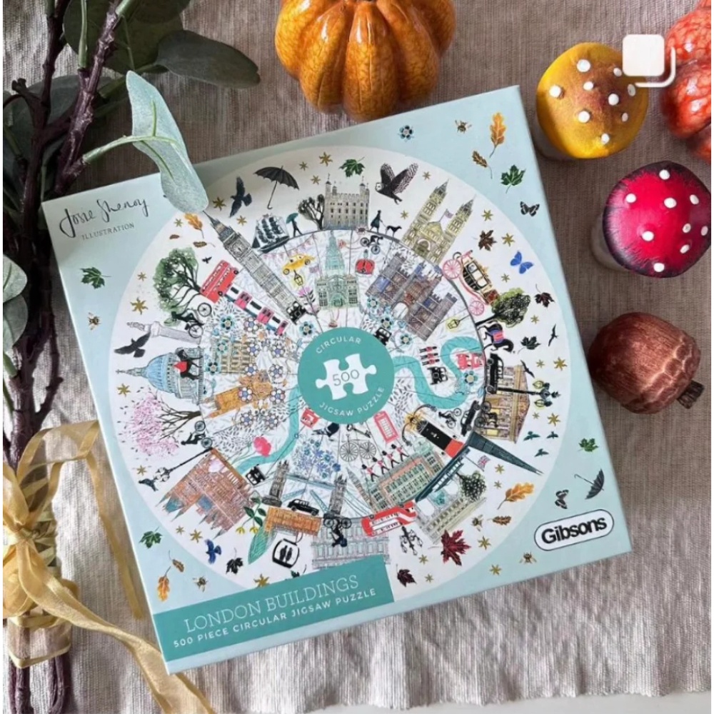 Gibsons - London Buildings - 500 Piece Circular Jigsaw Puzzle - Image 3