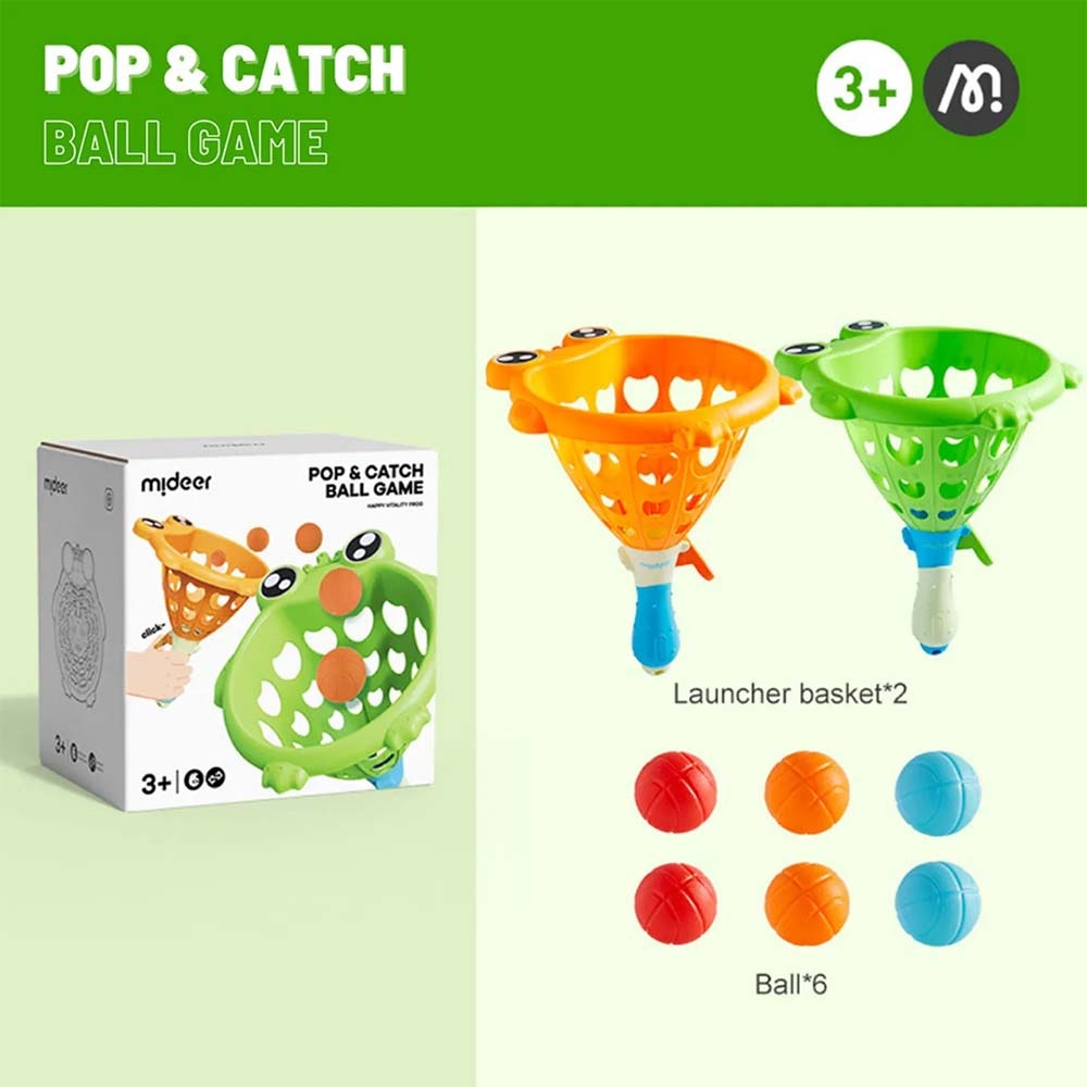 Mideer - Pop & Catch Ball Game Happy Frog - Gross Motor Skills for Kids - Image 7