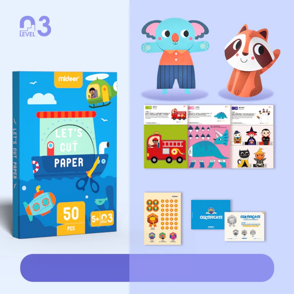 Mideer - Let's Cut Paper Arts & Crafts Kit: Advanced Level - Image 3