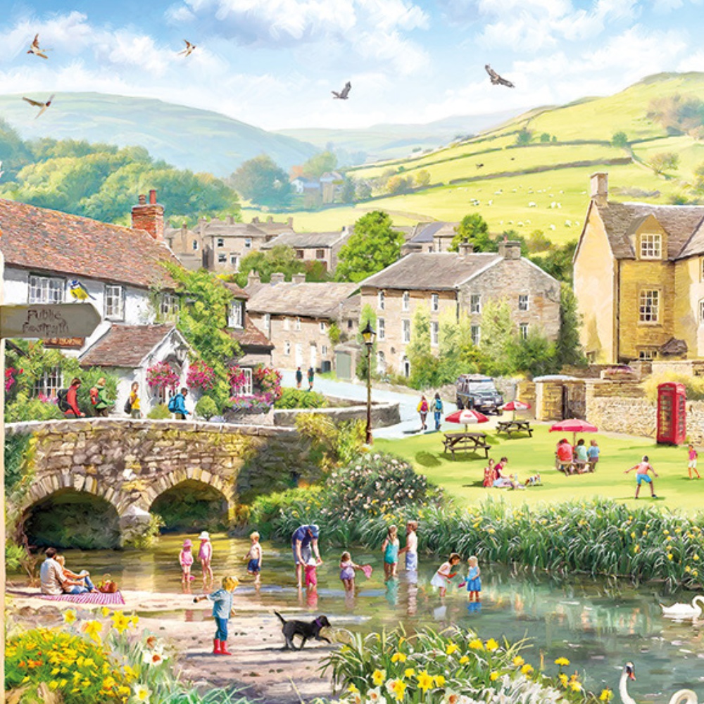 Gibsons - Puddle Ducks & Paddling - 1000 Piece Jigsaw Puzzle - Image 3