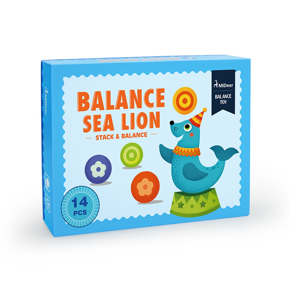 Mideer - Wooden Balancing Toy Set with Blocks - Sea Lion - Image 7